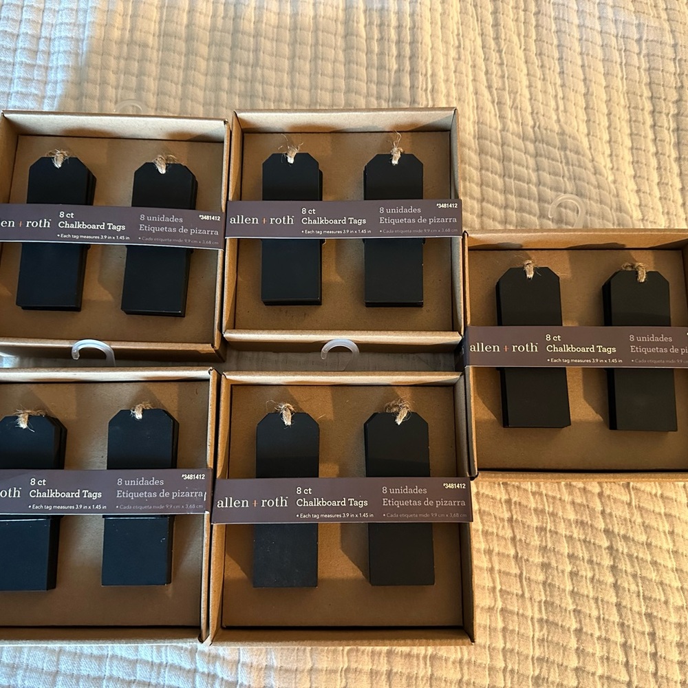 Black Chalkboard Tags
